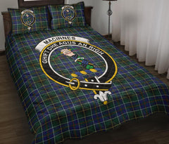 MacInnes Modern Tartan Crest Quilt Bed Set