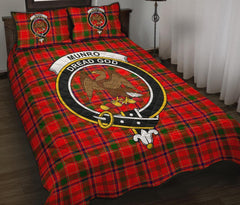 Munro Modern Tartan Crest Quilt Bed Set