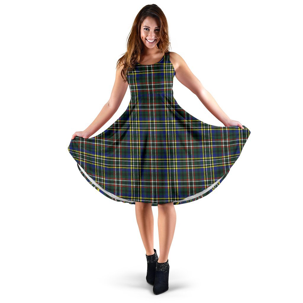 Scott Green Modern Tartan Midi Dress