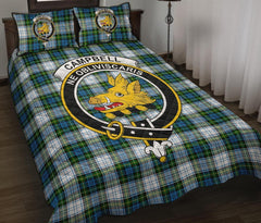 Campbell Dress Tartan Crest Quilt Bed Set