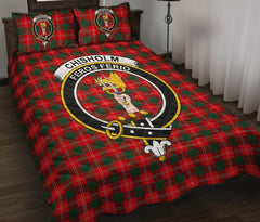 Chisholm Modern Tartan Crest Quilt Bed Set