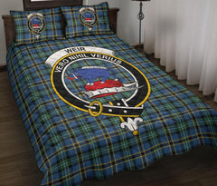 Weir Ancient Tartan Crest Quilt Bed Set