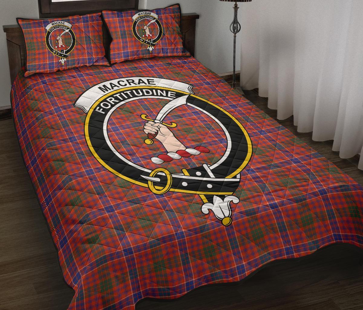 MacRae Ancient Tartan Crest Quilt Bed Set