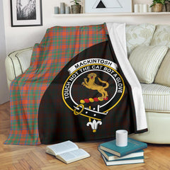 MacKintosh Ancient Tartan Crest Blanket Wave Style