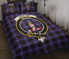 Dunlop Modern Tartan Crest Quilt Bed Set