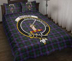 Guthrie Modern Tartan Crest Quilt Bed Set