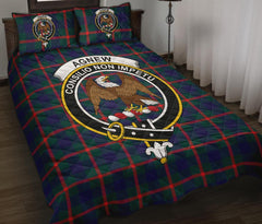 Agnew Modern Tartan Crest Quilt Bed Set