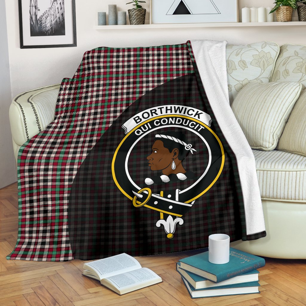 Borthwick Dress Ancient Tartan Crest Blanket Wave Style