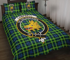 Campbell of Breadalbane Ancient Tartan Crest Quilt Bed Set