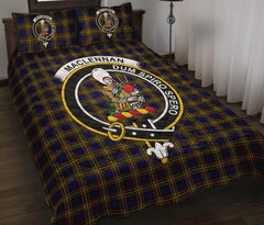 MacLellan Modern Tartan Crest Quilt Bed Set