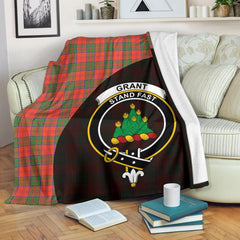 Grant Ancient Tartan Crest Blanket Wave Style