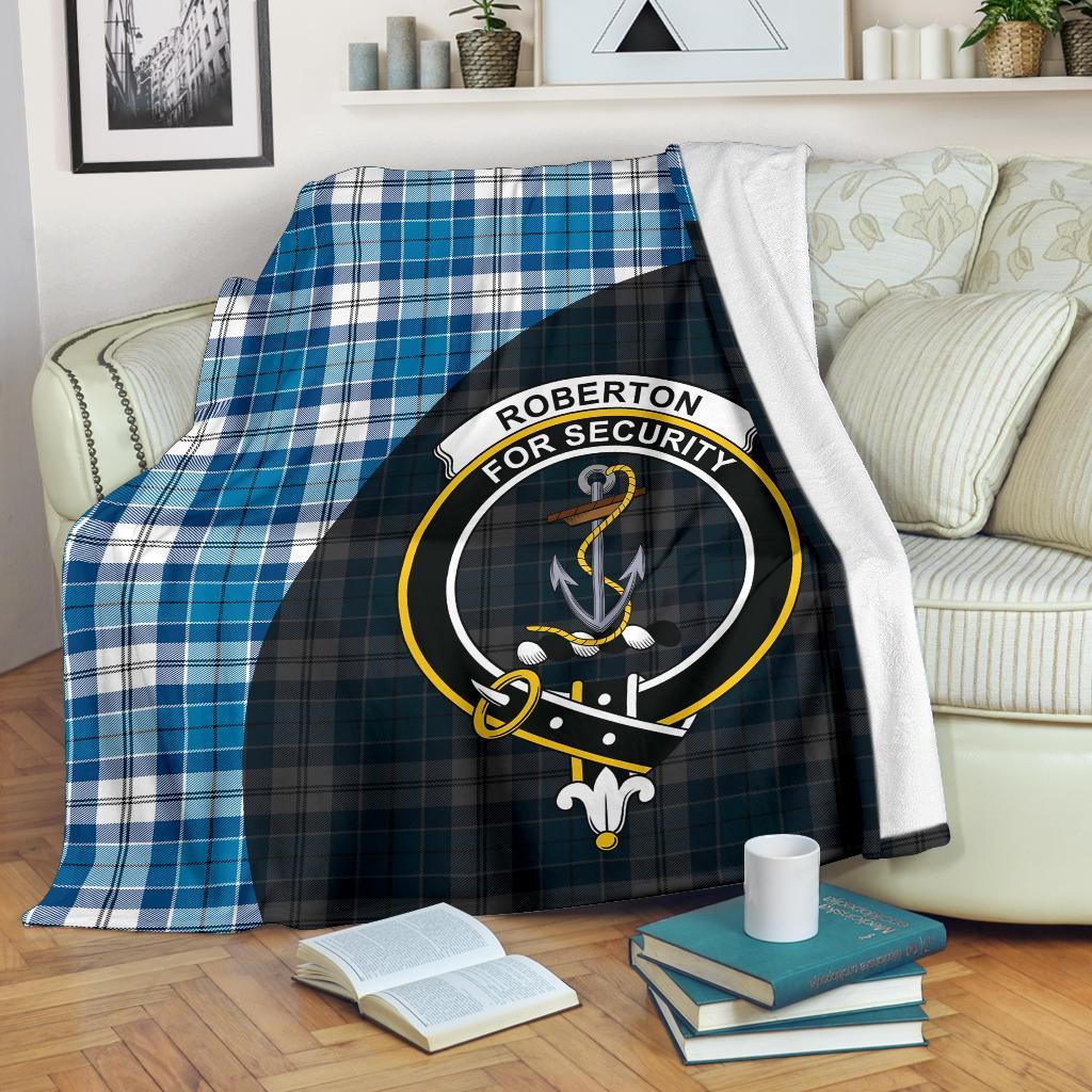 Roberton Tartan Crest Blanket Wave Style