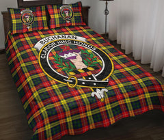 Buchanan Modern Tartan Crest Quilt Bed Set