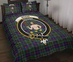 Wood Modern Tartan Crest Quilt Bed Set