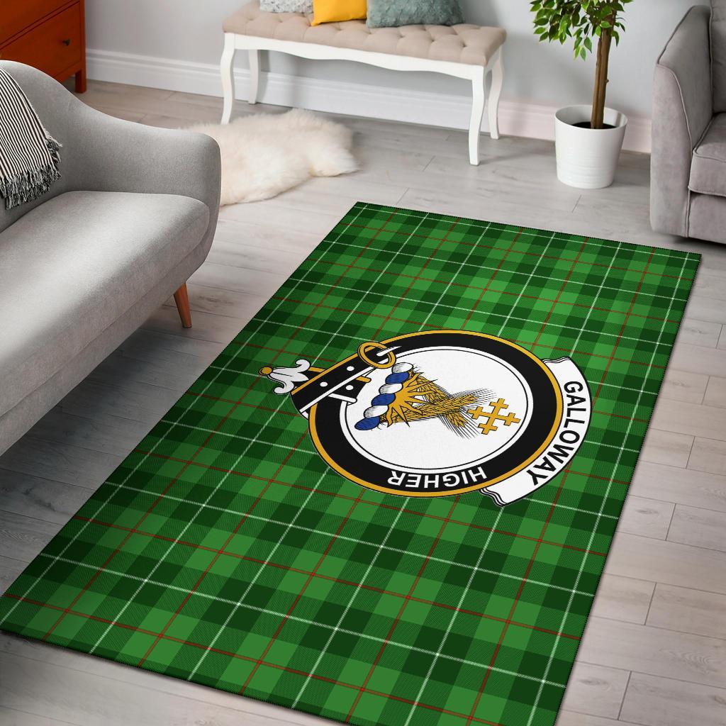 Galloway Tartan Crest Area Rug