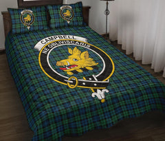 Campbell Ancient 02 Tartan Crest Quilt Bed Set