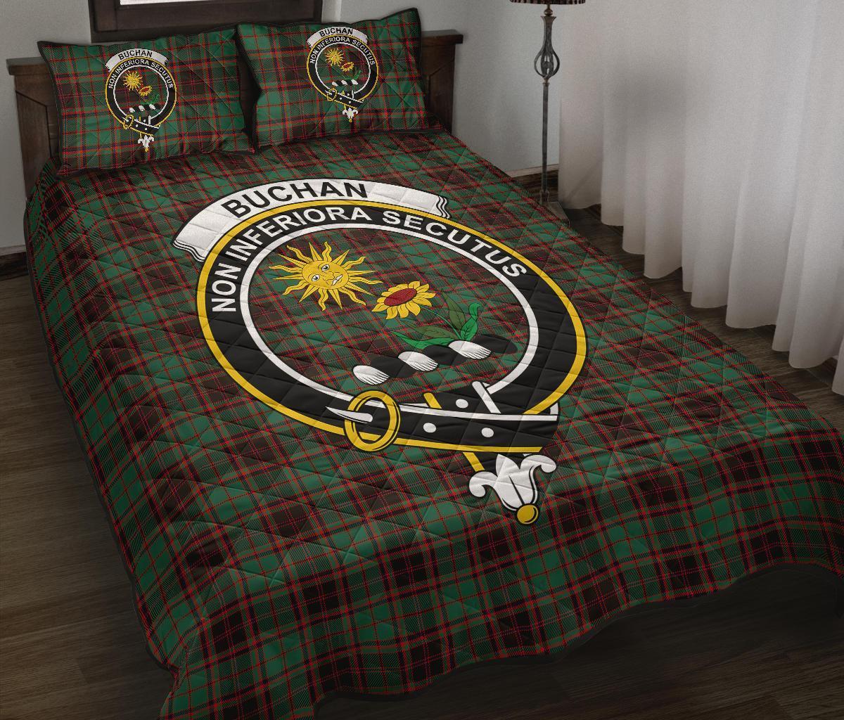 Buchan Ancient Tartan Crest Quilt Bed Set