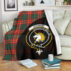 Stewart of Appin Ancient Tartan Crest Blanket Wave Style