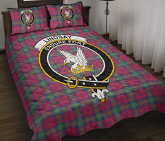 Lindsay Ancient Tartan Crest Quilt Bed Set