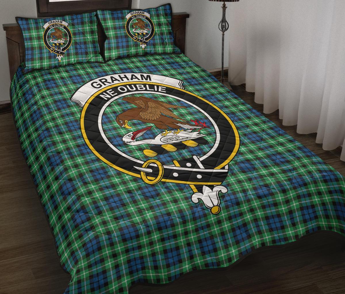 Graham of Montrose Ancient Tartan Crest Quilt Bed Set