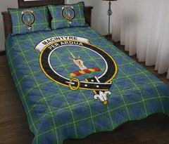 MacIntyre Hunting Ancient Tartan Crest Quilt Bed Set