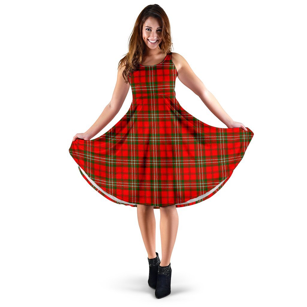 Scott Modern Tartan Midi Dress