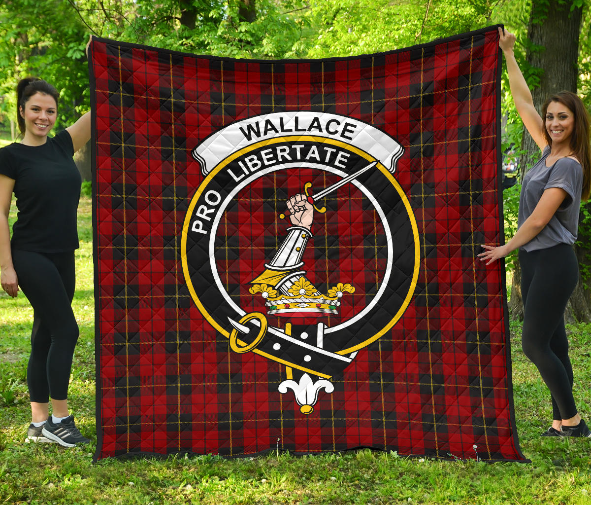 Wallace Tartan Crest Quilt - SP