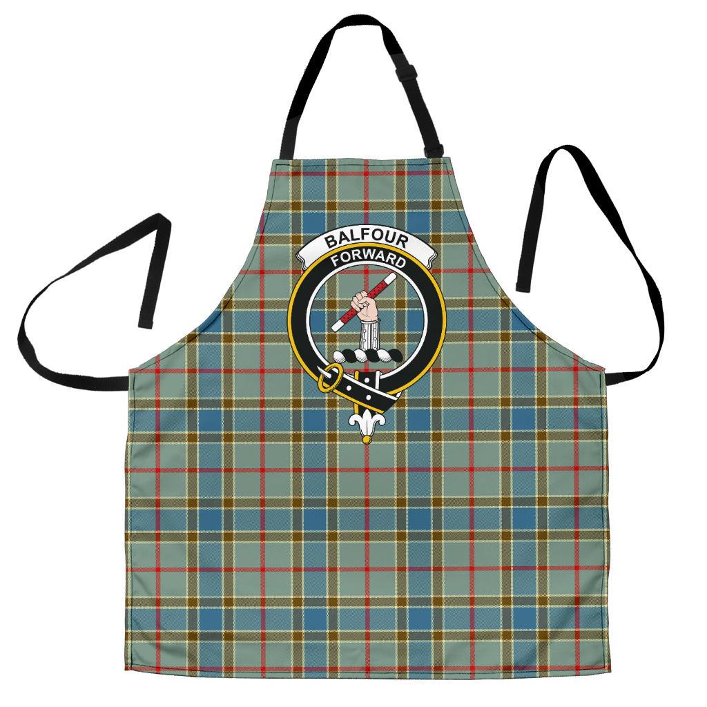 Balfour Blue Tartan Crest Apron