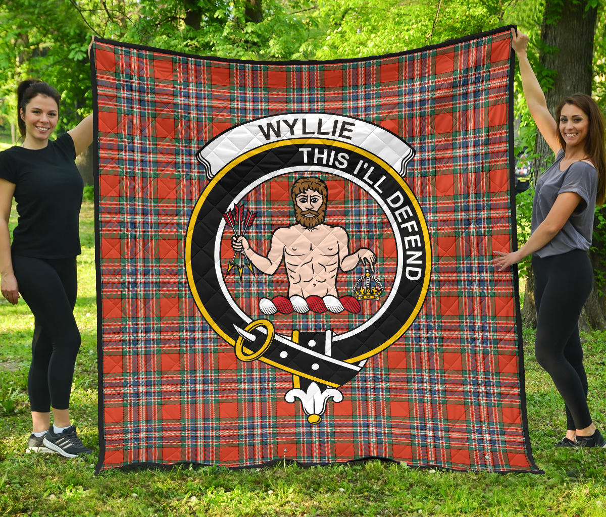 Wyllie Tartan Crest Quilt SP