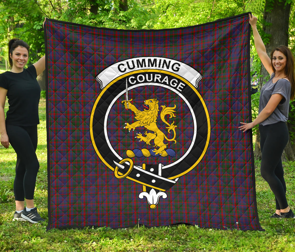 Cumming Tartan Crest Quilt - SP