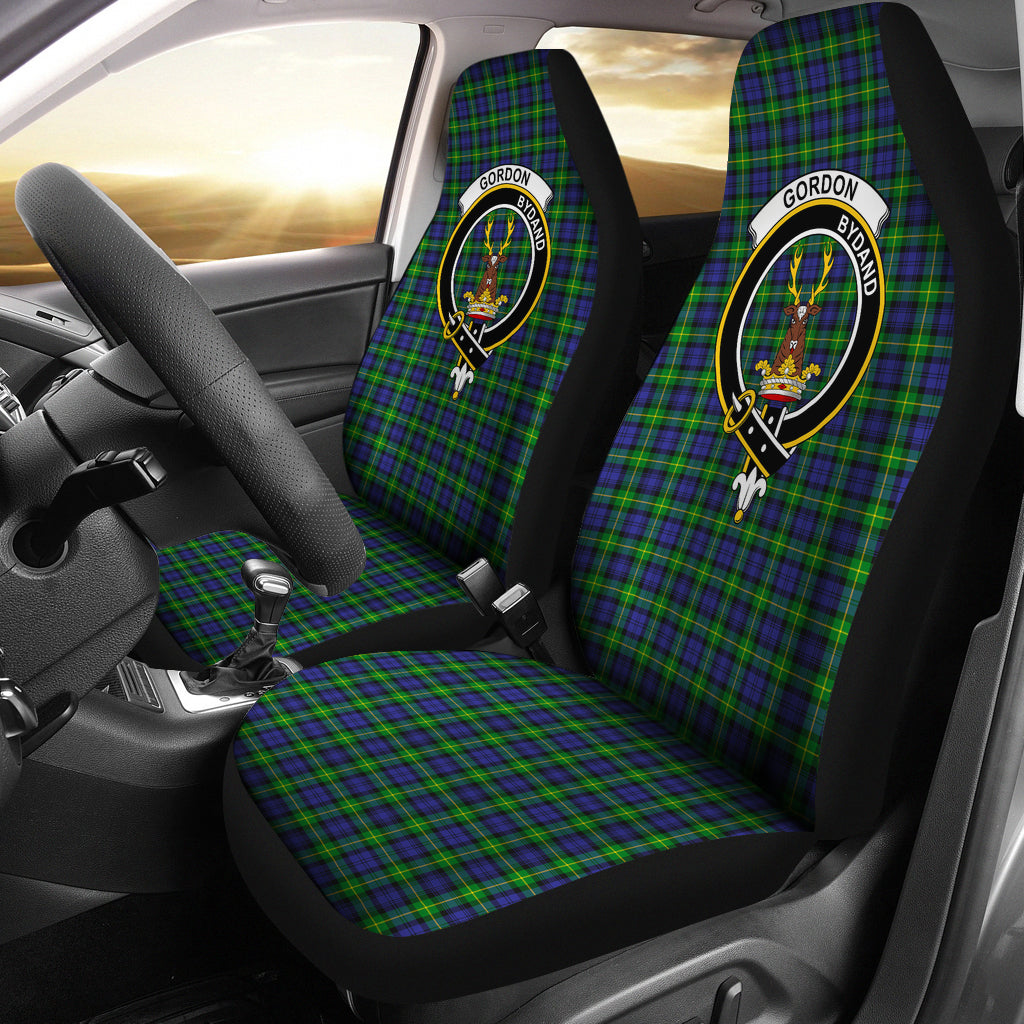 Gordon Modern Tartan Crest Car Seat Cover - SP