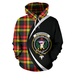 Buchanan Modern Tartan Crest Hoodie - Circle Style SP