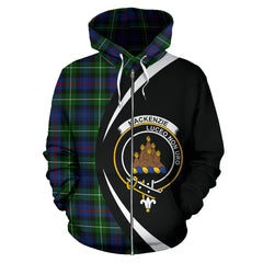 Mackenzie Tartan Crest Zipper Hoodie - Circle Style SP