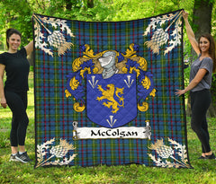 McColgan Tartan Crest Quilt -