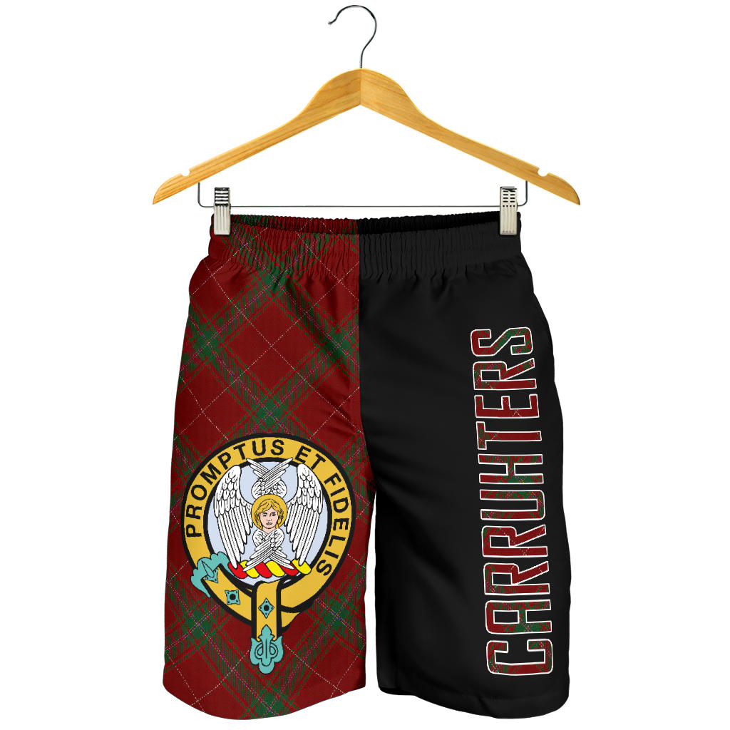 Carruthers Modern Tartan Official Crest Men's Short - Cross Style