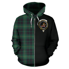 McCauley Hunting Ancient Tartan Crest Zipper Hoodie - Half Of Me Style SP