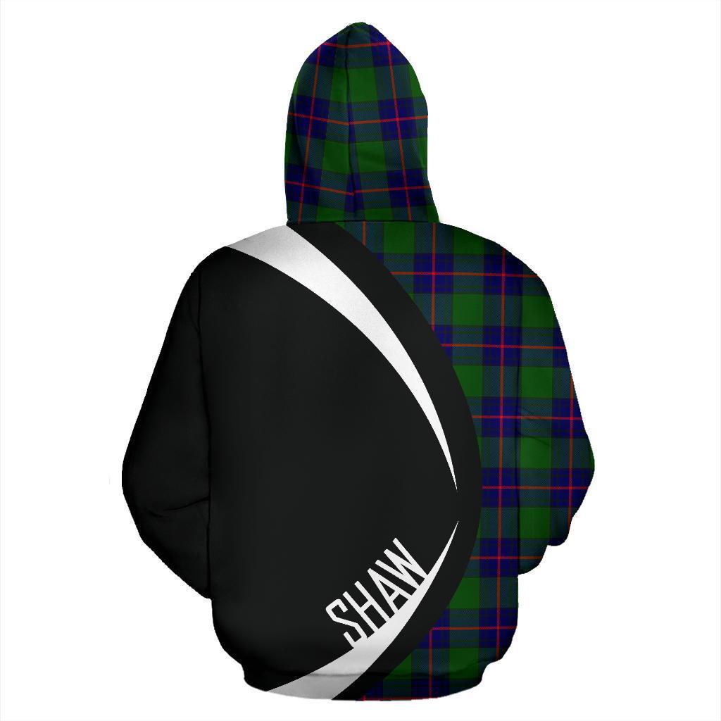 Shaw Modern Tartan Crest Zipper Hoodie - Circle Style