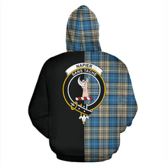 Napier Ancient Tartan Crest Zipper Hoodie - Half Of Me Style