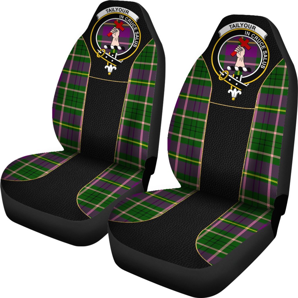 Tailyour (Or Taylor) Tartan Crest Car Seat Cover