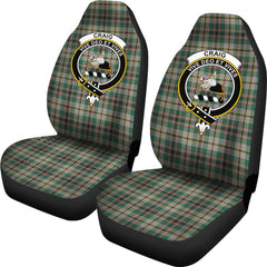 Craig Ancient Tartan Crest Car Seat Cover