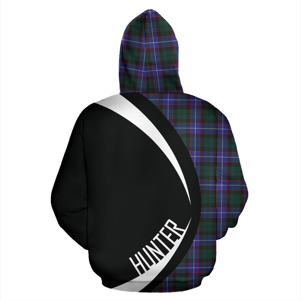 Hunter Modern Tartan Crest Hoodie - Circle Style