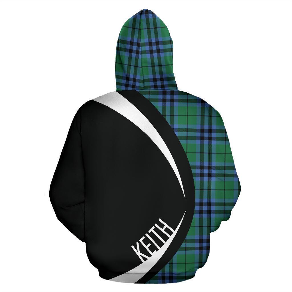 Keith Ancient Tartan Crest Hoodie - Circle Style