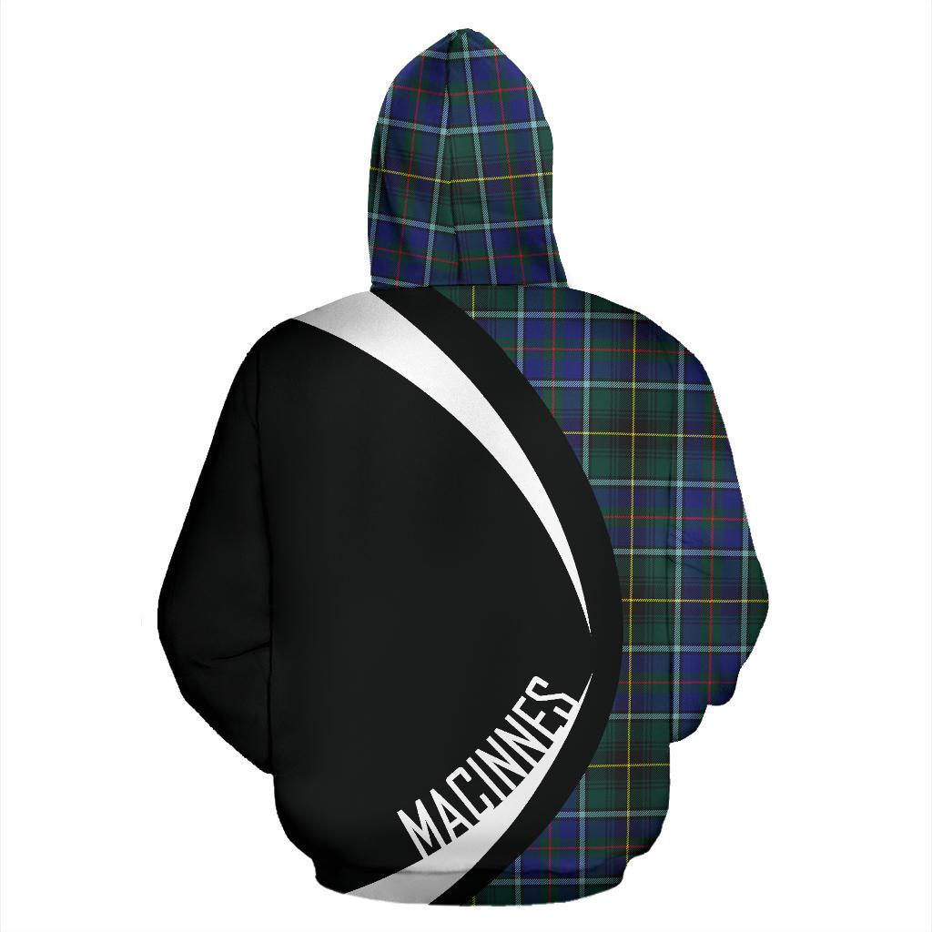 MacInnes Modern Tartan Crest Zipper Hoodie - Circle Style