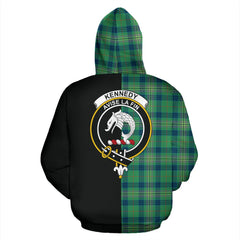 Kennedy Ancient Tartan Crest Zipper Hoodie - Half Of Me Style