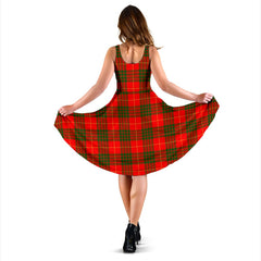 Cameron Modern Tartan Midi Dress