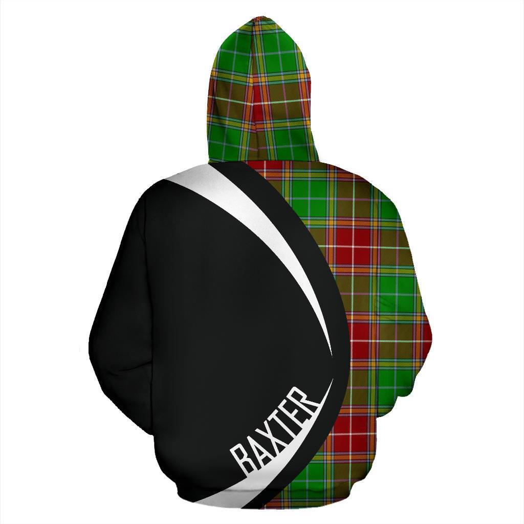 Baxter Modern Tartan Crest Hoodie - Circle Style