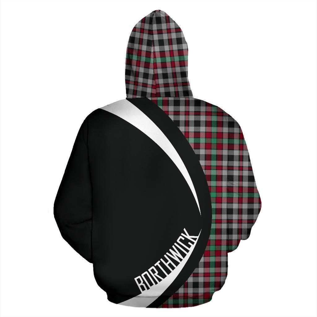 Borthwick Ancient Tartan Crest Hoodie - Circle Style