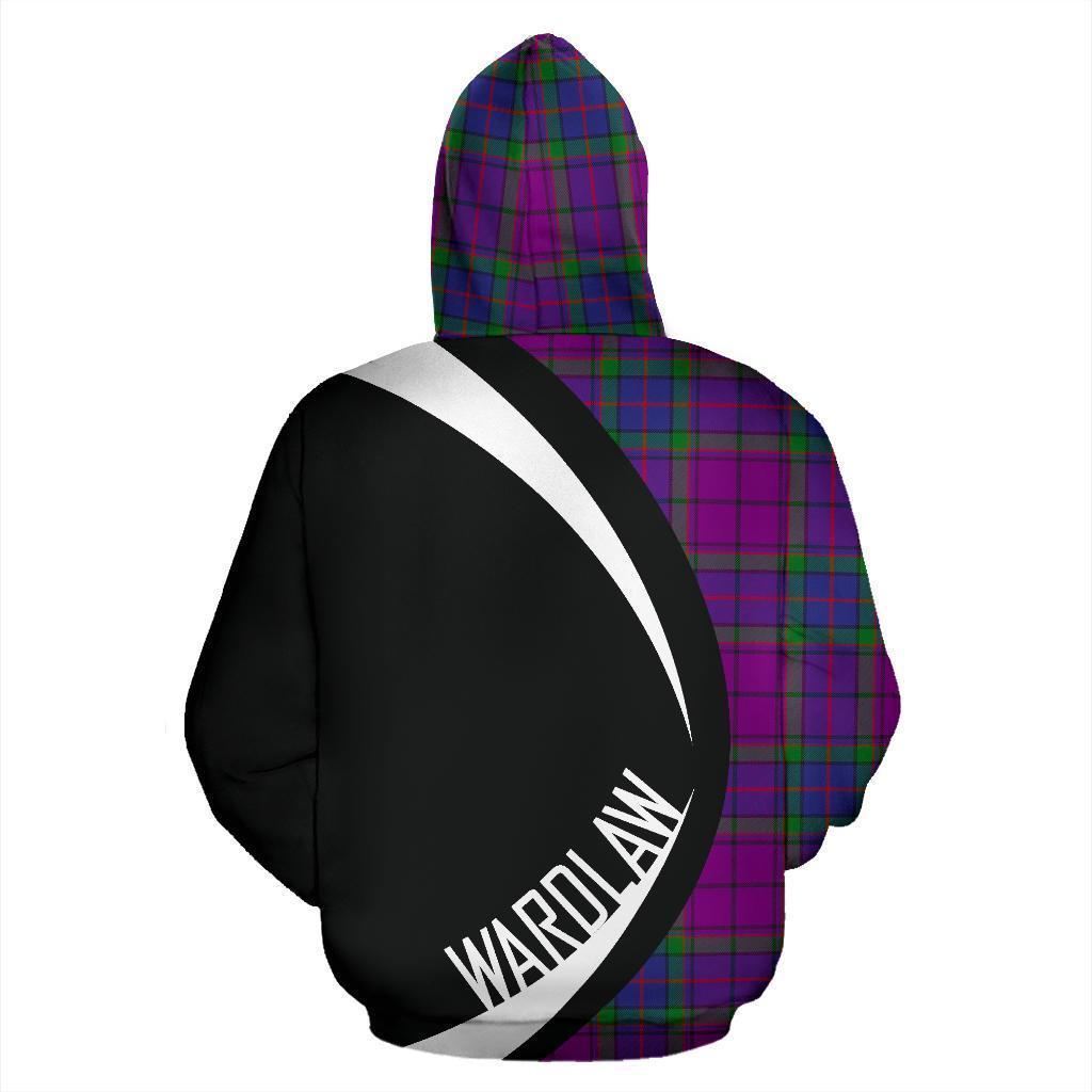 Wardlaw Modern Tartan Crest Zipper Hoodie - Circle Style