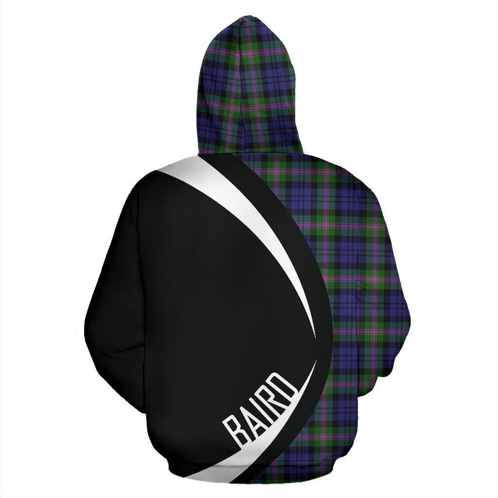 Baird Modern Tartan Crest Zipper Hoodie - Circle Style