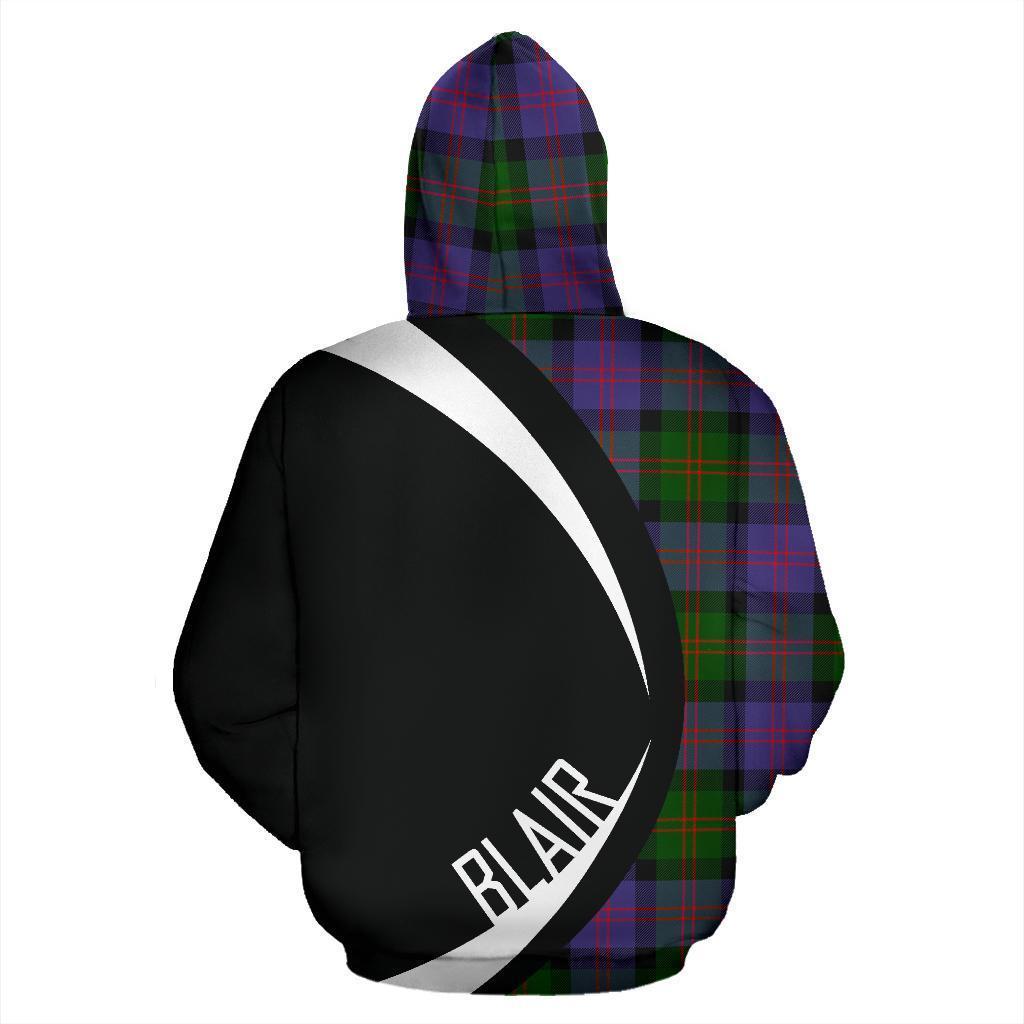 Blair Modern Tartan Crest Hoodie - Circle Style